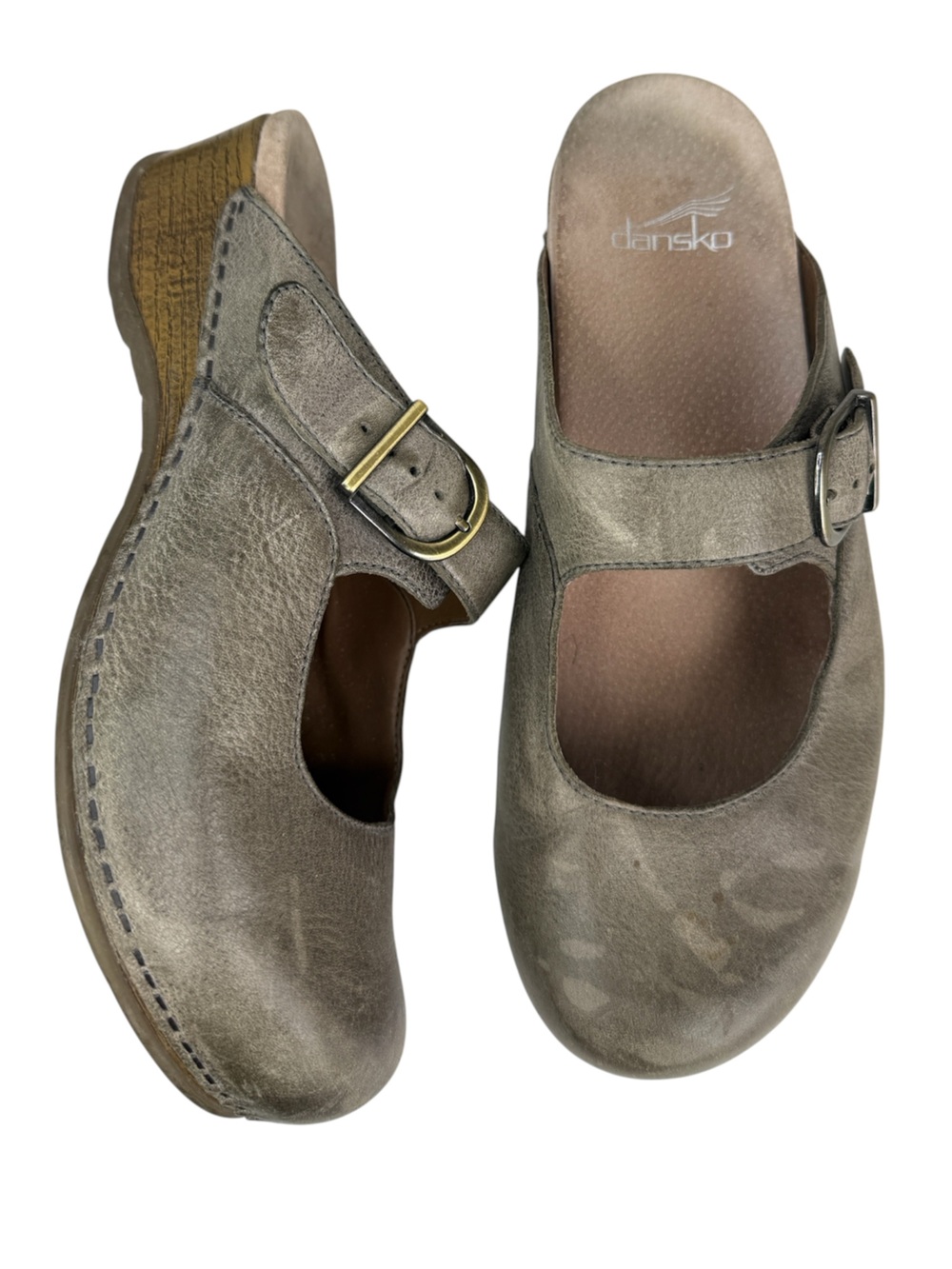Dansko Britney Mule Clog Heel Women 40 Comfot Orthopedic Leather lagenlook